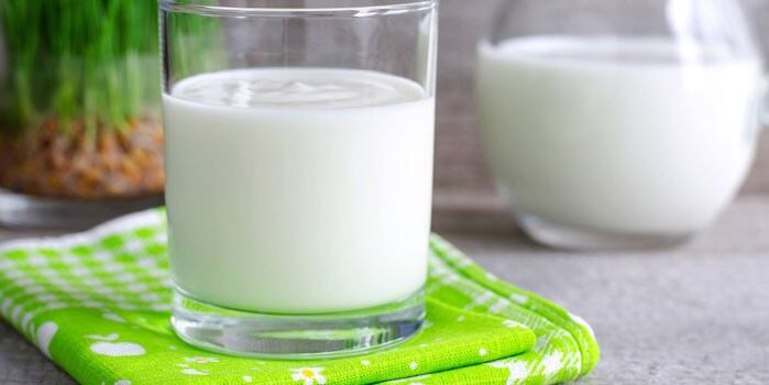 a glass of kefir to lose weight