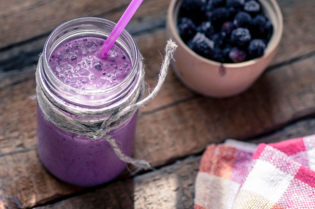mint and blueberry smoothie for weight loss