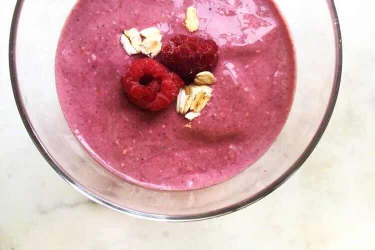 oatmeal and raspberry smoothie for weight loss