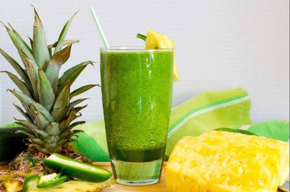 pineapple and avocado smoothie to lose weight