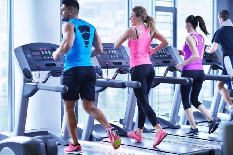 Cardio training and exercise.