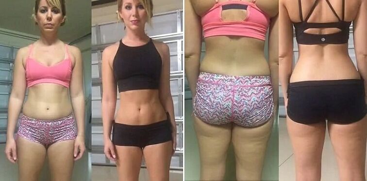 Before and after photos of following the keto diet.